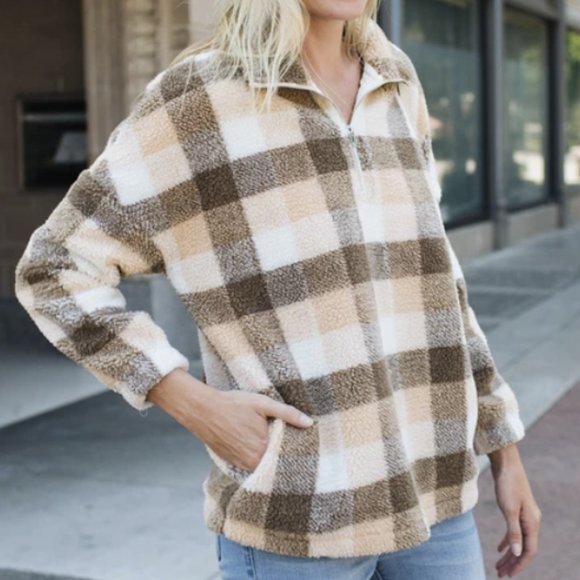 Plaid Pullover - Picture 1 of 2